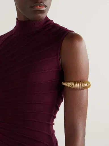 Alaïa Spiral Gold-tone Bracelet | Thumbnail 5