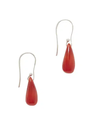 Sophie Buhai Droplet Silver-tone Carnelian Earrings | Thumbnail 1 Sophie Buhai Droplet Silver-tone Carnelian Earrings | Thumbnail 1