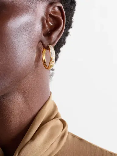 Almasika Adiré 18-karat Gold Diamond Hoop Earrings | Thumbnail 2
