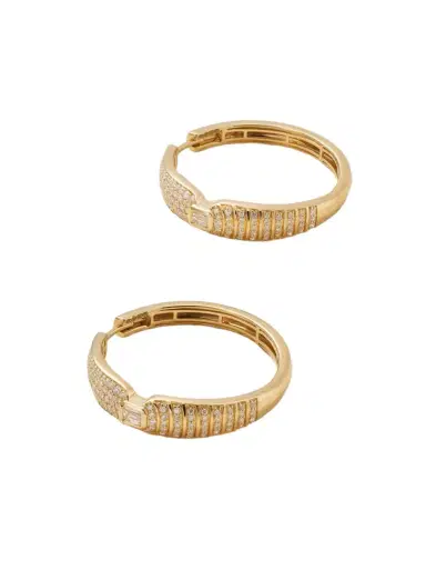 Almasika Adiré 18-karat Gold Diamond Hoop Earrings | Thumbnail 1