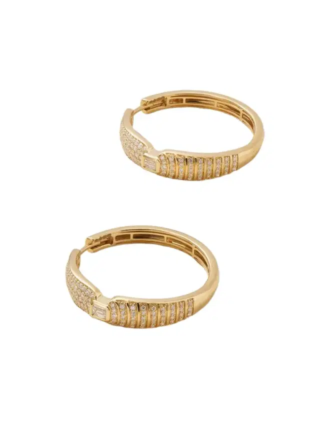 Almasika Adiré 18-karat Gold Diamond Hoop Earrings
