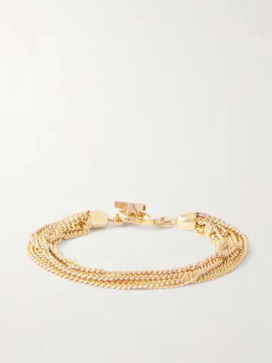 Saint Laurent Cassandre Gold-tone Bracelet | Thumbnail 3