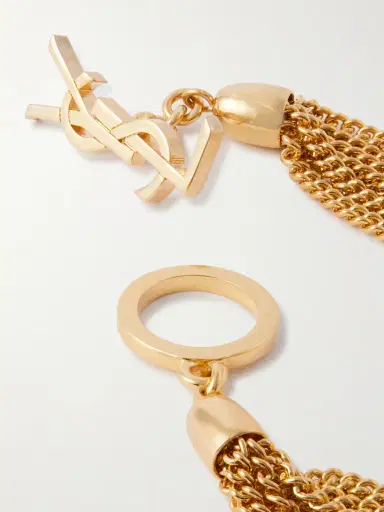 Saint Laurent Cassandre Gold-tone Bracelet | Thumbnail 4