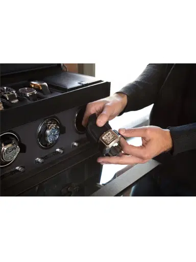 Wolf Viceroy Triple Watch Winder - Black | Thumbnail 2