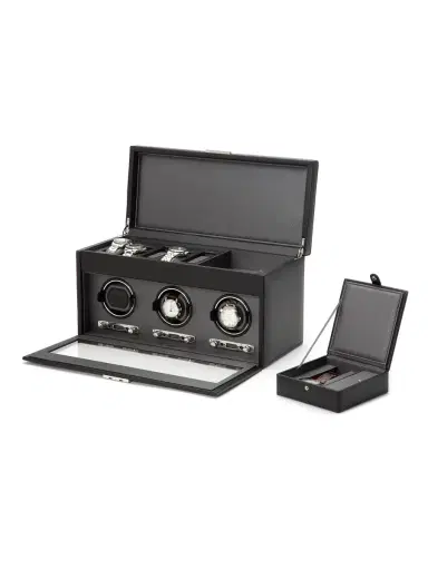 Wolf Viceroy Triple Watch Winder - Black | Thumbnail 1