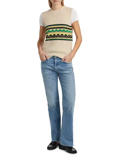 Citizens of Humanity Women's Genova Low-Slung Boot-Cut Jeans - Clairo Medium Indigo - Size 29 | Thumbnail 2