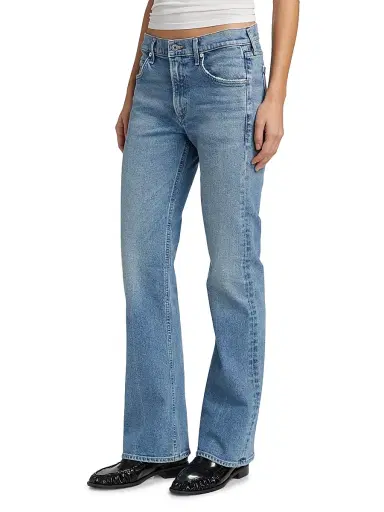 Citizens of Humanity Women's Genova Low-Slung Boot-Cut Jeans - Clairo Medium Indigo - Size 29 | Thumbnail 4