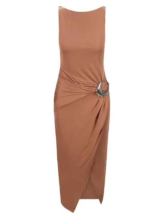 Women's Talia Drape Hardware Sheath Dress - Tiramisu