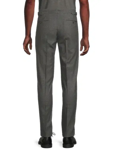 Ralph Lauren Purple Label Men's Gregory Hand-Tailored Wool Flannel Trousers | Thumbnail 5