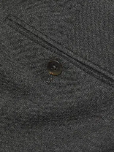 Ralph Lauren Purple Label Men's Gregory Hand-Tailored Wool Flannel Trousers | Thumbnail 6
