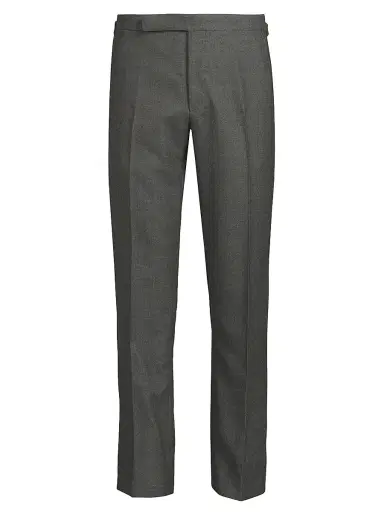Ralph Lauren Purple Label Men's Gregory Hand-Tailored Wool Flannel Trousers | Thumbnail 1