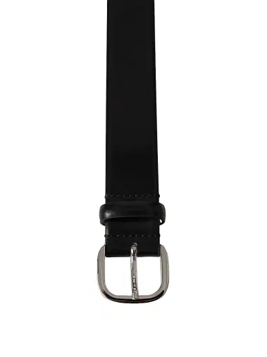 Déhanche Women's Jeanne Leather Belt - Black Gloss Silver | Thumbnail 2 Déhanche Women's Jeanne Leather Belt - Black Gloss Silver | Thumbnail 2