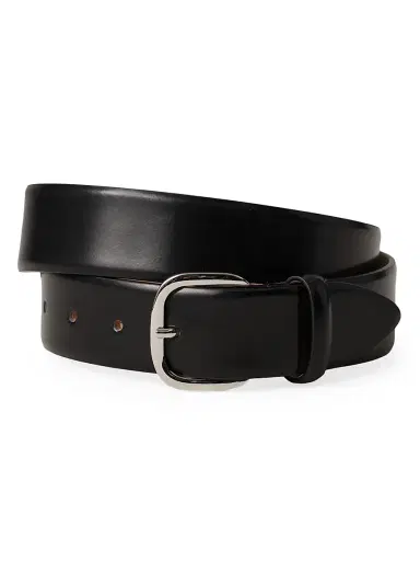 Déhanche Women's Jeanne Leather Belt - Black Gloss Silver | Thumbnail 4 Déhanche Women's Jeanne Leather Belt - Black Gloss Silver | Thumbnail 4