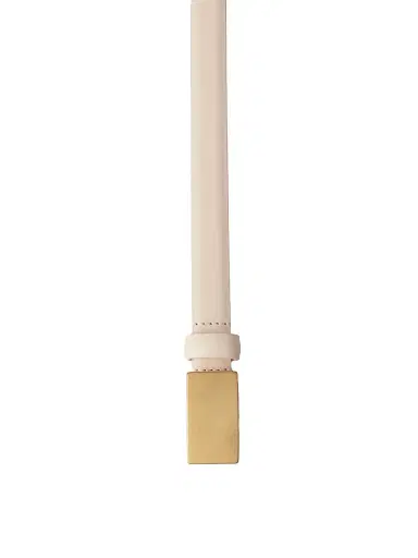 Déhanche Women's Signet Leather Belt - Ivory Brushed Gold | Thumbnail 2 Déhanche Women's Signet Leather Belt - Ivory Brushed Gold | Thumbnail 2