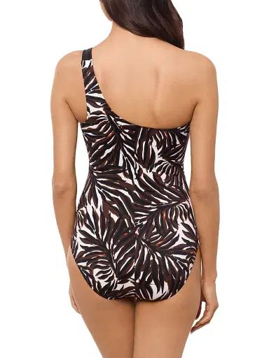 Magicsuit Women's Ventana Botanic One-Shoulder One-Piece Swimsuit - Brown Multi - Size 16 | Thumbnail 3 Magicsuit Women's Ventana Botanic One-Shoulder One-Piece Swimsuit - Brown Multi - Size 16 | Thumbnail 3