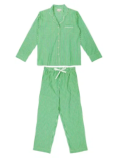 Sant and Abel Women's Braddock Long Pajama Set - Green | Thumbnail 1