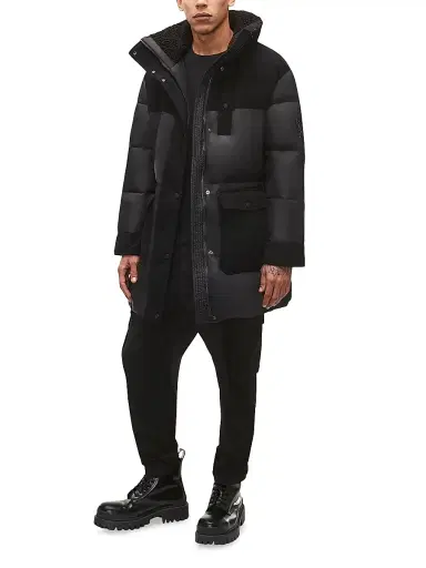 Moose Knuckles Men's Little Rapids Down Bomber Jacket - Black | Thumbnail 2