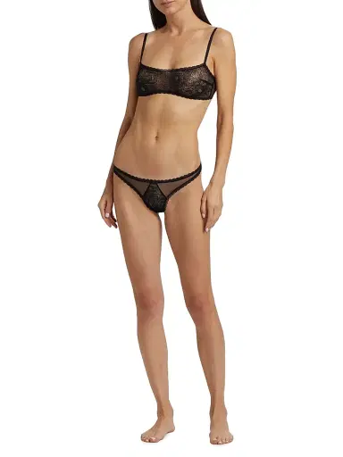Kiki de Montparnasse Women's Dahlia Lace Bandeau Bra - Ivory - Size XL | Thumbnail 2 Kiki de Montparnasse Women's Dahlia Lace Bandeau Bra - Ivory - Size XL | Thumbnail 2