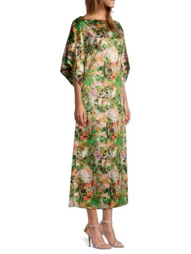 Frances Valentine Women's Spinnaker Painterly Maxi Dress | Thumbnail 3