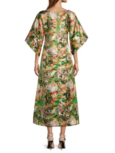 Frances Valentine Women's Spinnaker Painterly Maxi Dress | Thumbnail 4