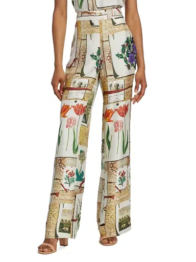Libertine Women's Colefax Slim Aarons Pants - Tan Multi | Thumbnail 3