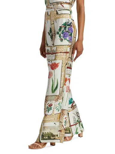 Libertine Women's Colefax Slim Aarons Pants - Tan Multi | Thumbnail 4