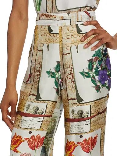Libertine Women's Colefax Slim Aarons Pants - Tan Multi | Thumbnail 6