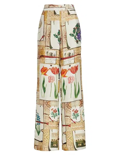 Libertine Women's Colefax Slim Aarons Pants - Tan Multi | Thumbnail 1