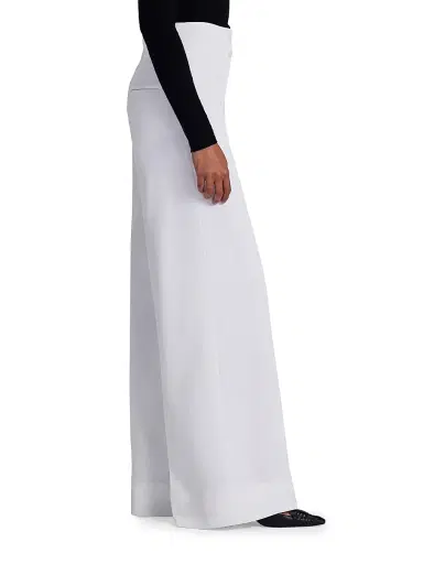 Altuzarra Women's Rudy High-Rise Wide-Leg Pants - Optic White - Size 14 | Thumbnail 4
