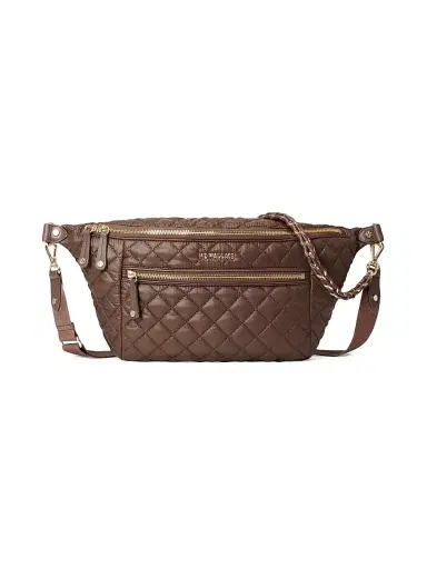 MZ Wallace Women's Crosby Nylon & Leather Crossbody Sling Bag - Walnut | Thumbnail 1