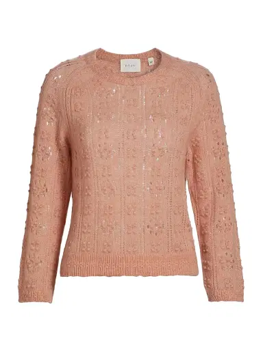 DÔEN Women's Emiliana Alpaca-Wool Knit Sweater - Clay - Size XS | Thumbnail 1