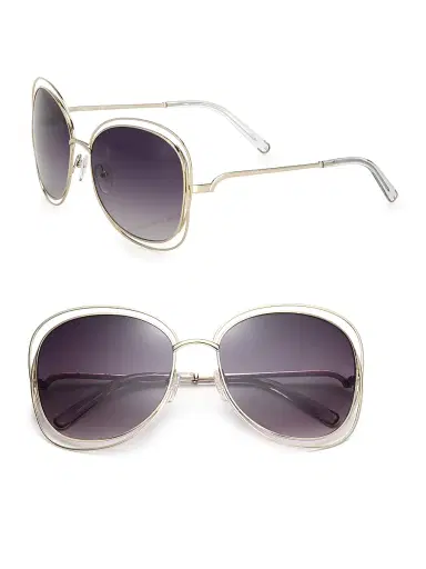 Chloé Women's Carlina 60MM Butterfly Metal Sunglasses - Sunflower | Thumbnail 1