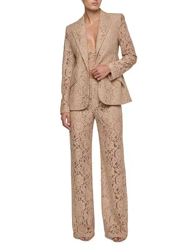 L'AGENCE Women's Chamberlain Blazer - Cappuccino | Thumbnail 2