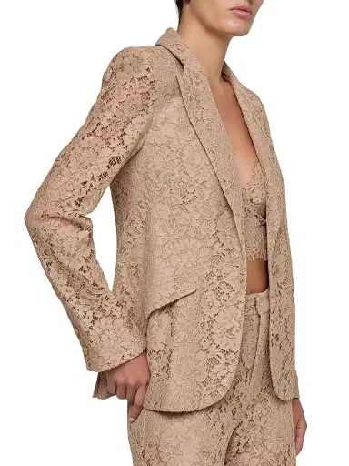 L'AGENCE Women's Chamberlain Blazer - Cappuccino | Thumbnail 4