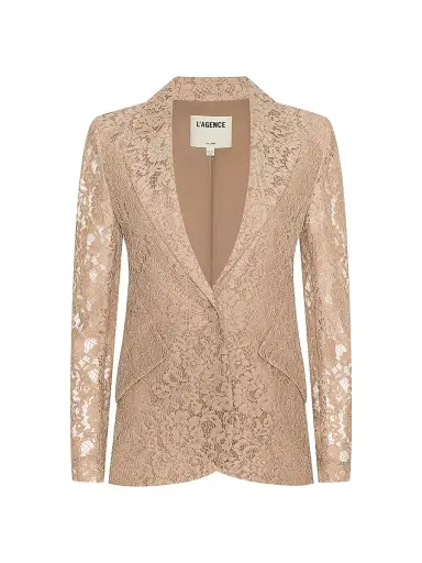 L'AGENCE Women's Chamberlain Blazer - Cappuccino | Thumbnail 1