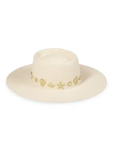 Lack of Color Women's Seaside Wool Wide-Brim Boater Hat | Thumbnail 2