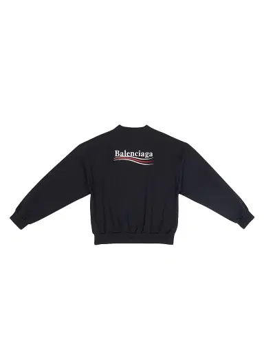 Balenciaga Political Campaign Sweatshirt Regular Fit - Black | Thumbnail 3