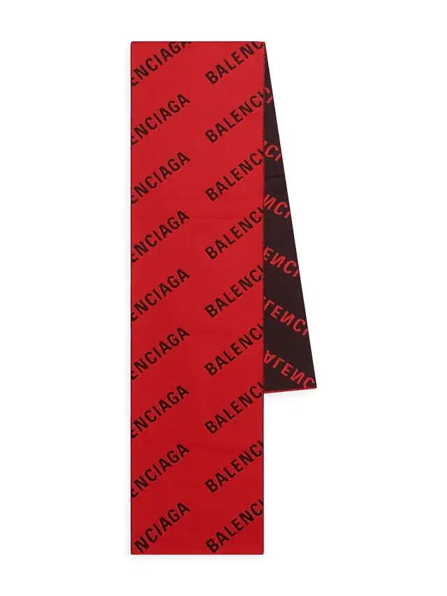 Women's Allover Logo Macro Scarf - Red