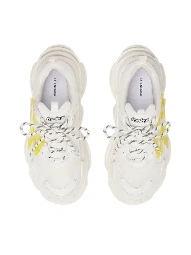 Balenciaga Women's Triple S Tape Type Sneakers - White Yellow | Thumbnail 5 Balenciaga Women's Triple S Tape Type Sneakers - White Yellow | Thumbnail 5