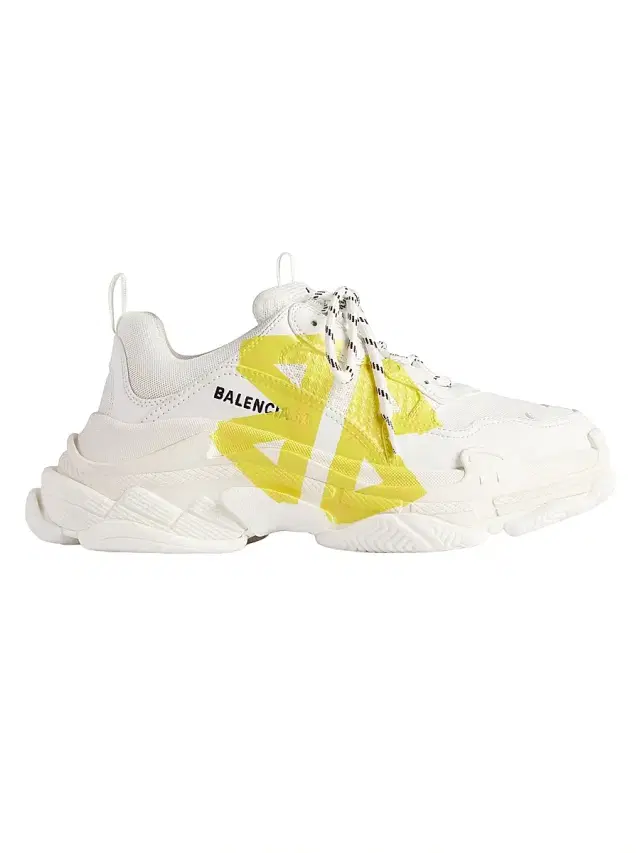 Women's Triple S Tape Type Sneakers - White Yellow Women's Triple S Tape Type Sneakers - White Yellow