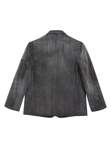Balenciaga Men's Washed Jacket - Black Faded | Thumbnail 2
