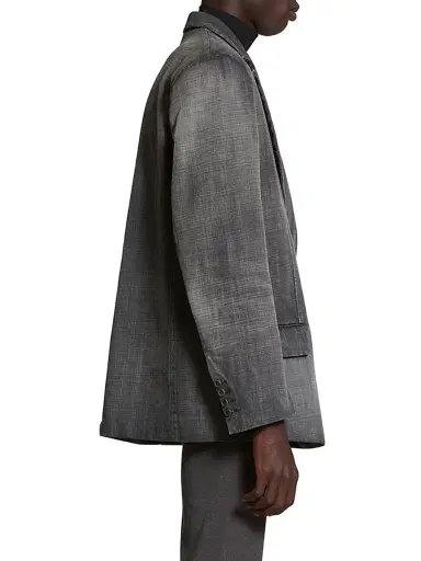 Balenciaga Men's Washed Jacket - Black Faded | Thumbnail 4