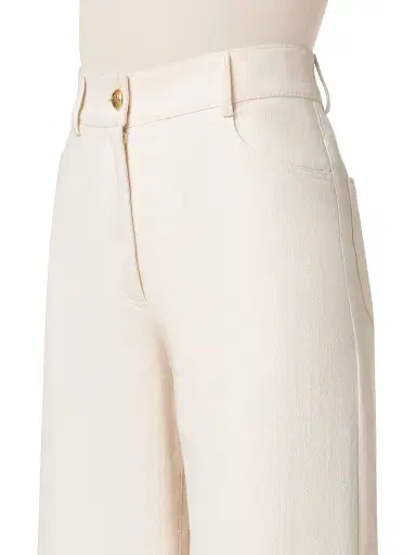Akris punto Women's Cooper Cotton-Wool Wide-Leg Pants - Cashew | Thumbnail 5