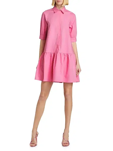 Marella Women's Ebert Poplin Shift Shirtdress - Deep Rose | Thumbnail 2