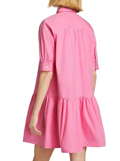 Marella Women's Ebert Poplin Shift Shirtdress - Deep Rose | Thumbnail 5