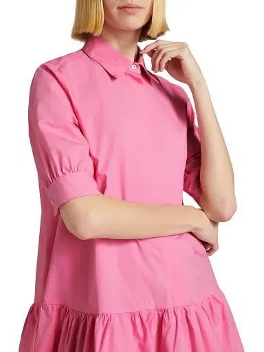 Marella Women's Ebert Poplin Shift Shirtdress - Deep Rose | Thumbnail 6