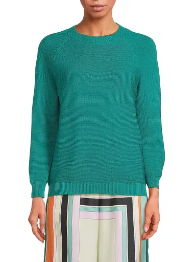 Weekend Max Mara Women's Linz Cotton Sweater - Emerald | Thumbnail 3