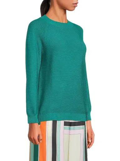 Weekend Max Mara Women's Linz Cotton Sweater - Emerald | Thumbnail 4