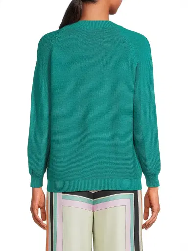 Weekend Max Mara Women's Linz Cotton Sweater - Emerald | Thumbnail 5