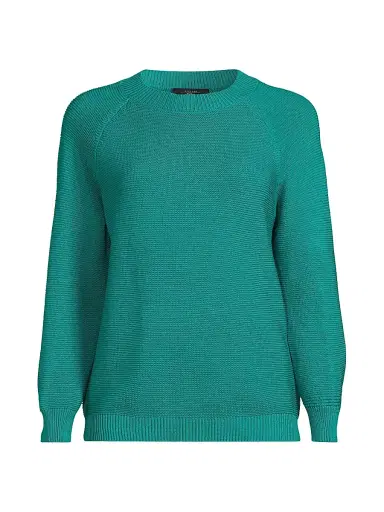 Weekend Max Mara Women's Linz Cotton Sweater - Emerald | Thumbnail 1